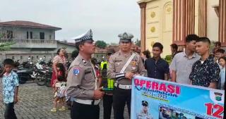 Sat Lantas Polresta Deli Serdang Sosialisasikan Ops Keselamatan Toba 2025
